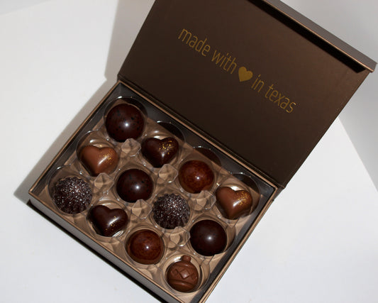 Artisan Chocolate Box | Holiday Ornament Box | 12 Piece Box